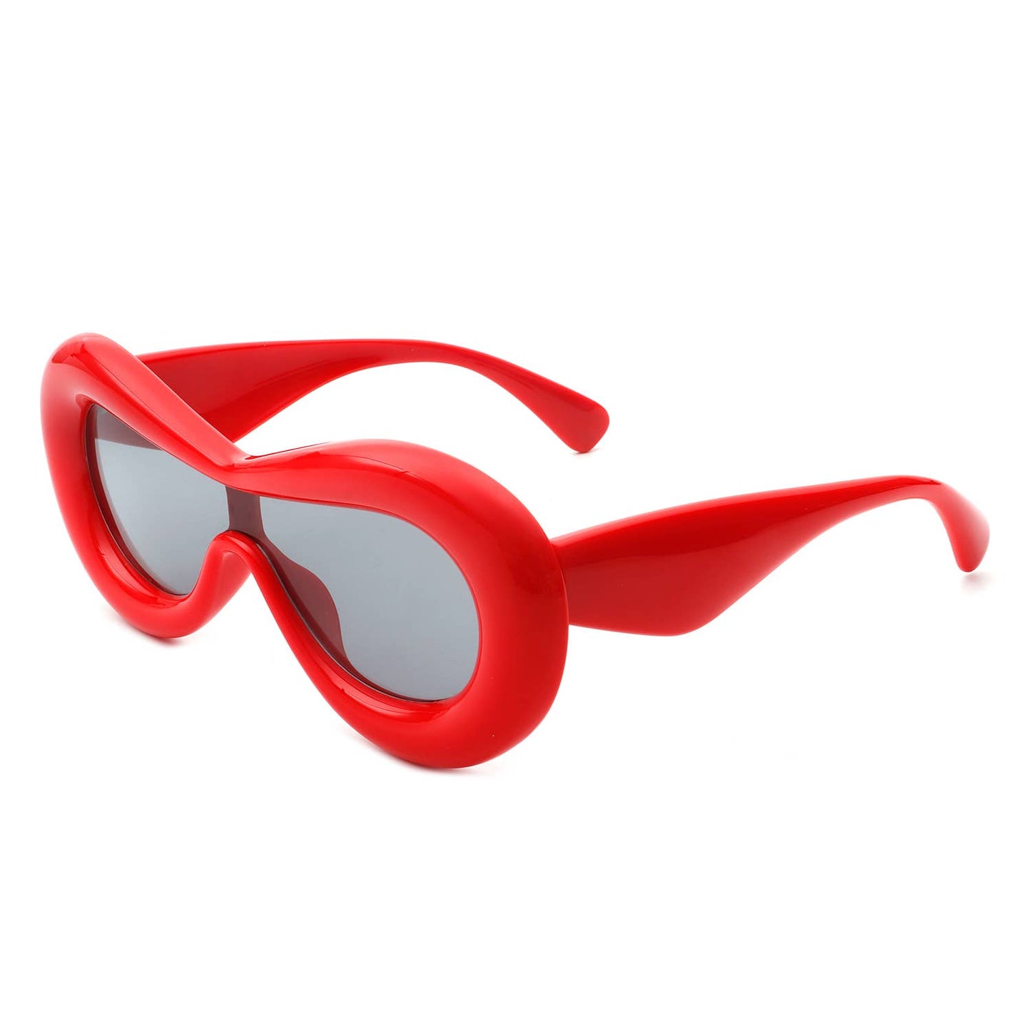 Oversize Oval Chunky Modern Circle Fashion Round Sunglasses