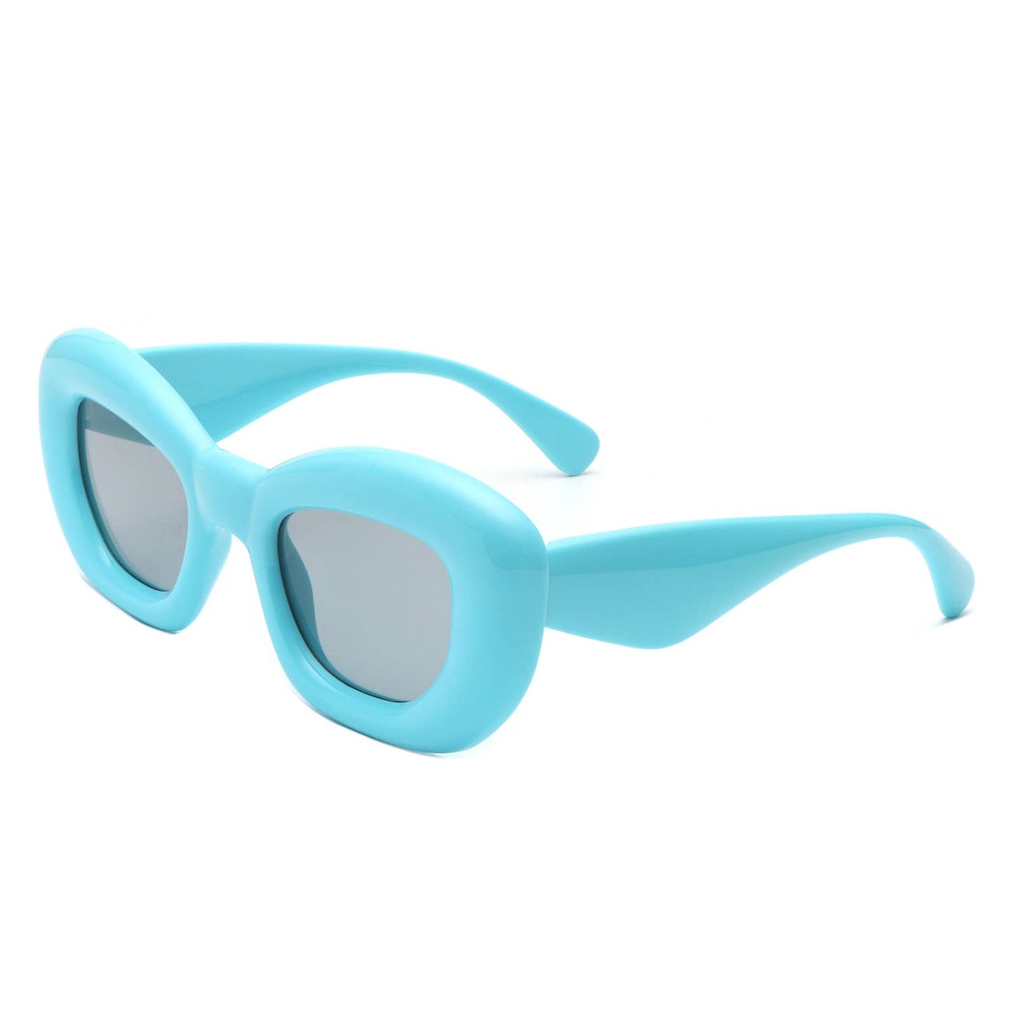 Square Thick Frame Women Fashion Cat Eye Sunglasses