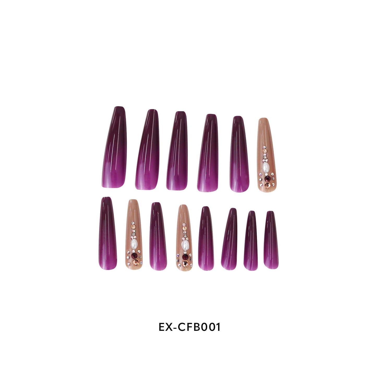 NEX NAIL TIP - EXTRA LONG_COFFIN
