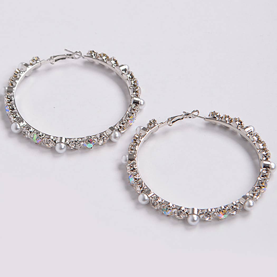 Luxury Stones Hoop Earrings