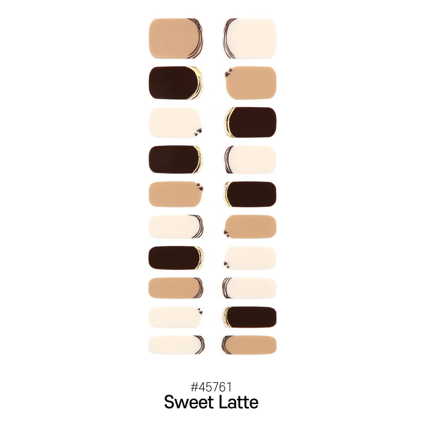 GEL NAIL STRIPS - 45761 Sweet Latte