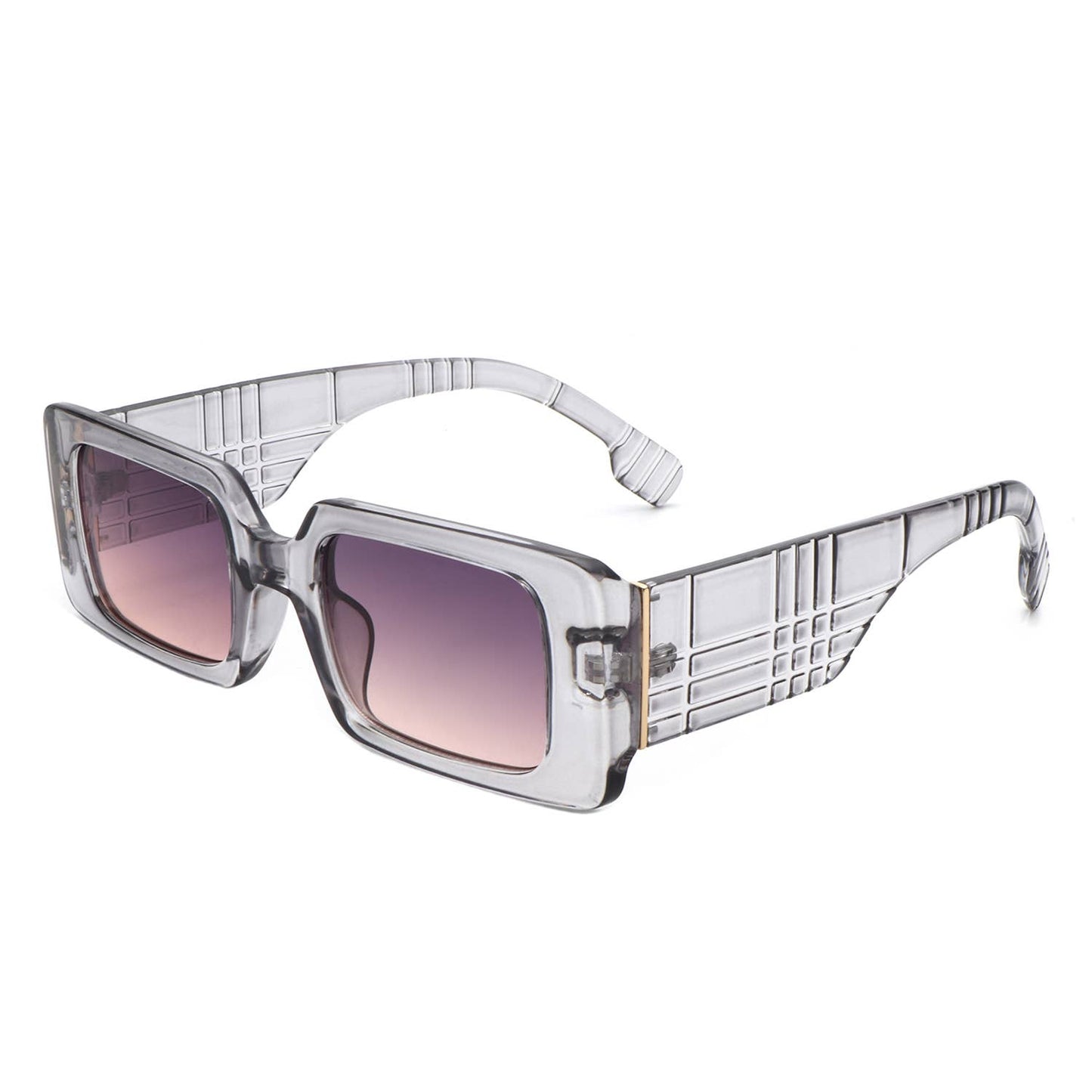 Retro Square Thick Frame Fashion Rectangle Sunglasses