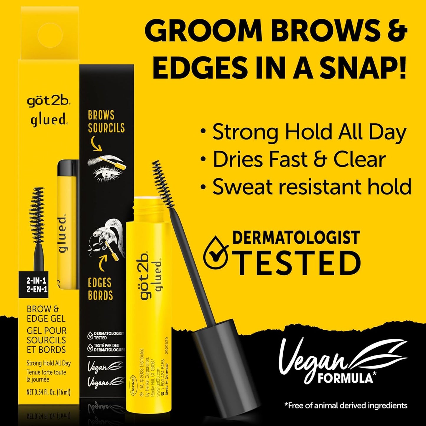 got2b Glued 2-in-1 Brow Gel & Edge Control