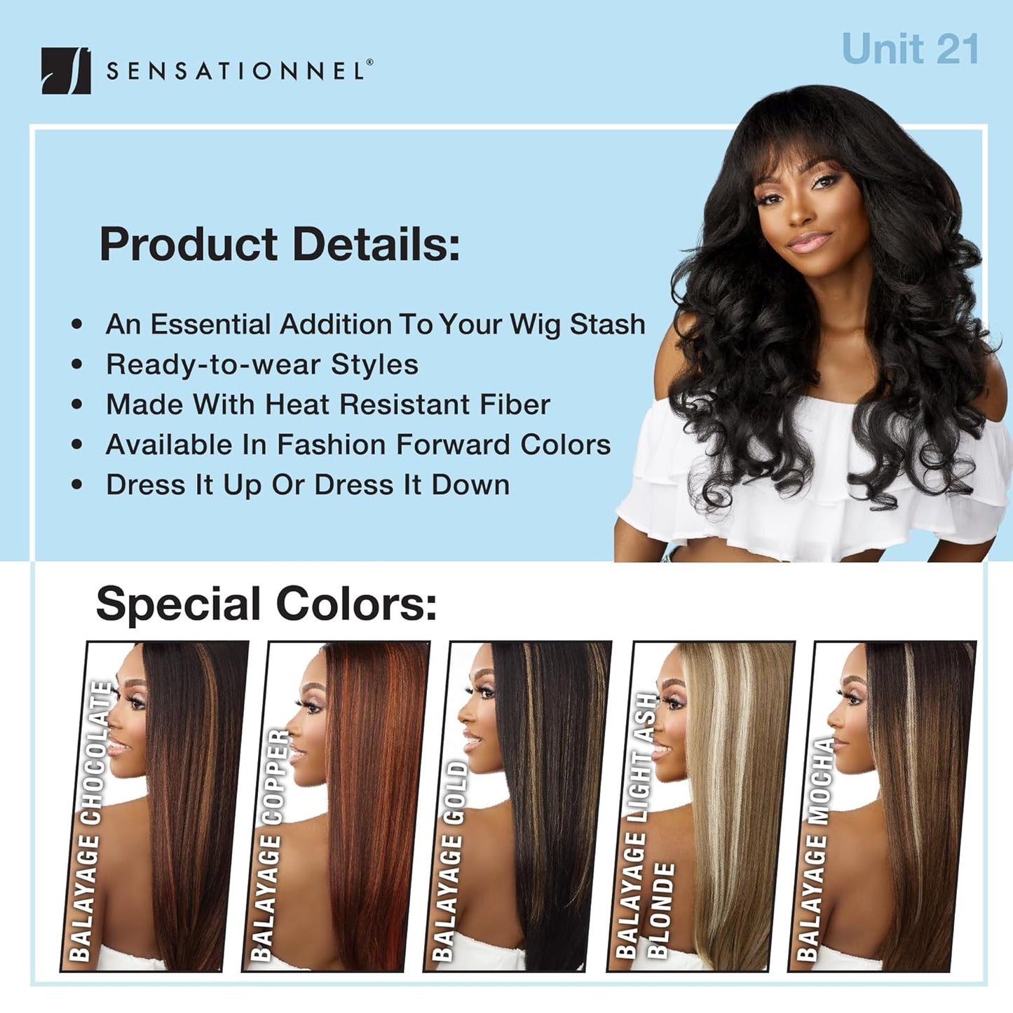 Sensationnel Dashly Wig Unit 21