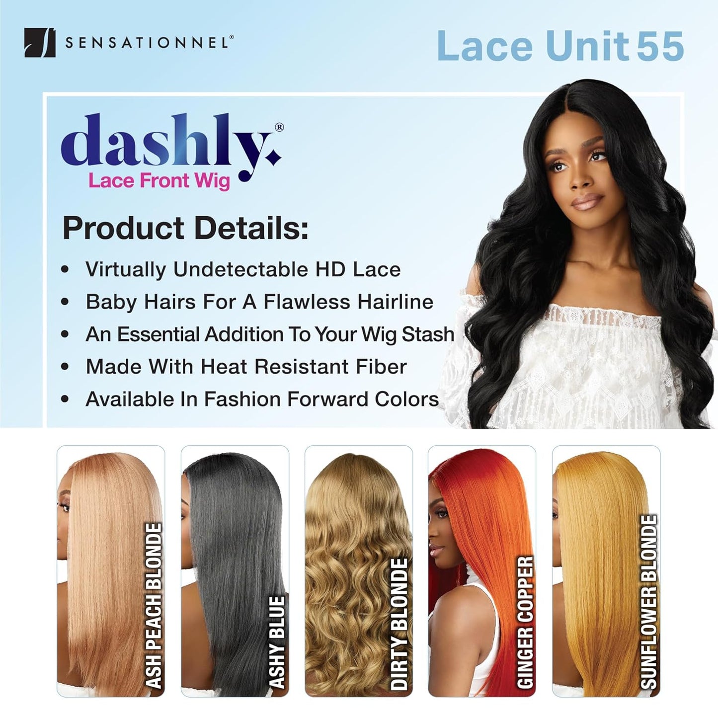 Sensationnel Dashly Lace Front Wig  Unit 55