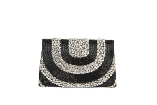 Ladies Rhinestone Fashion Embellished Clutch Evening Handbag