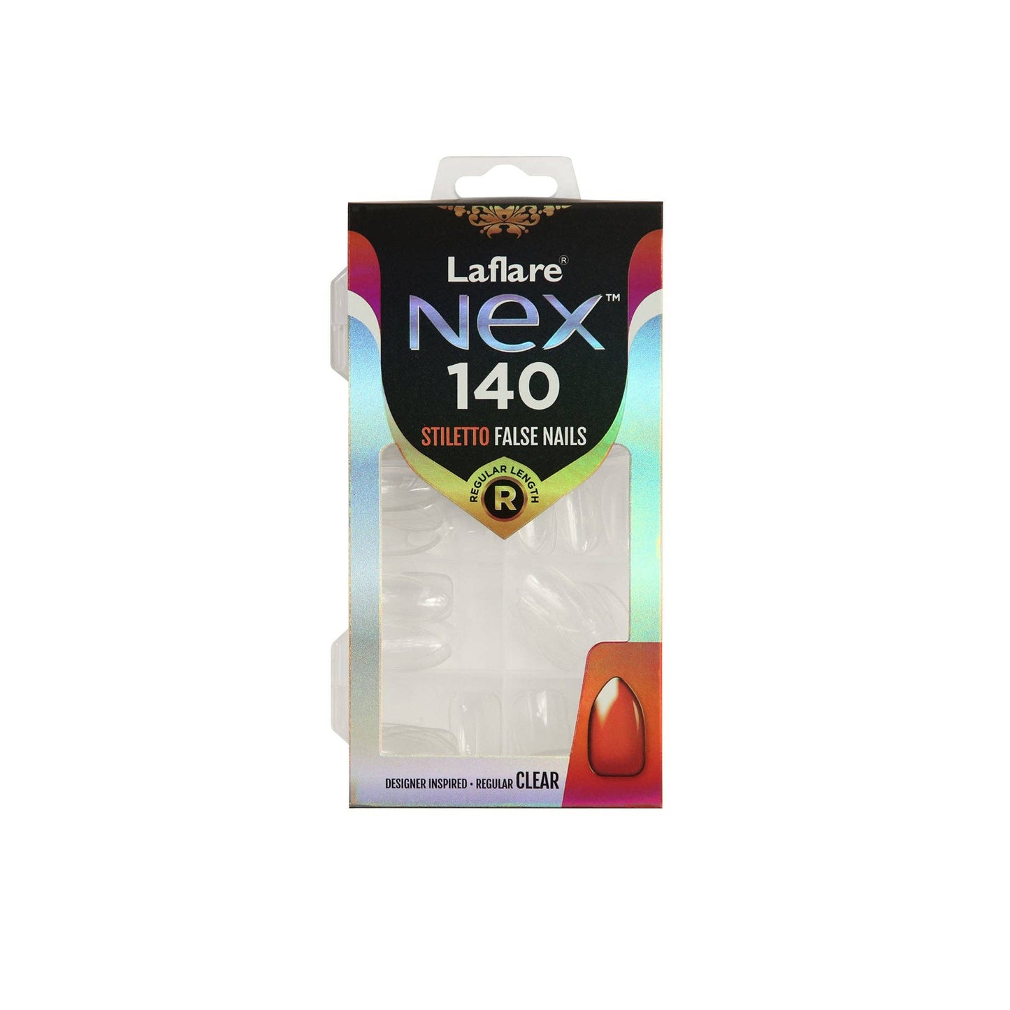 NEX 140 NAIL TIP - CLEAR_STILETTO