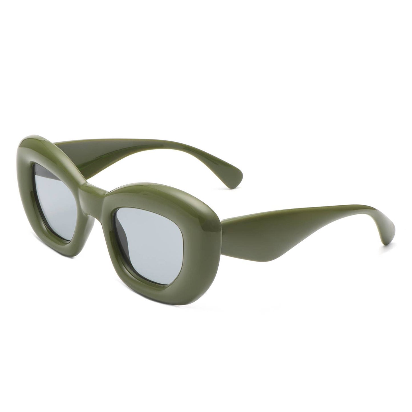 Square Thick Frame Women Fashion Cat Eye Sunglasses