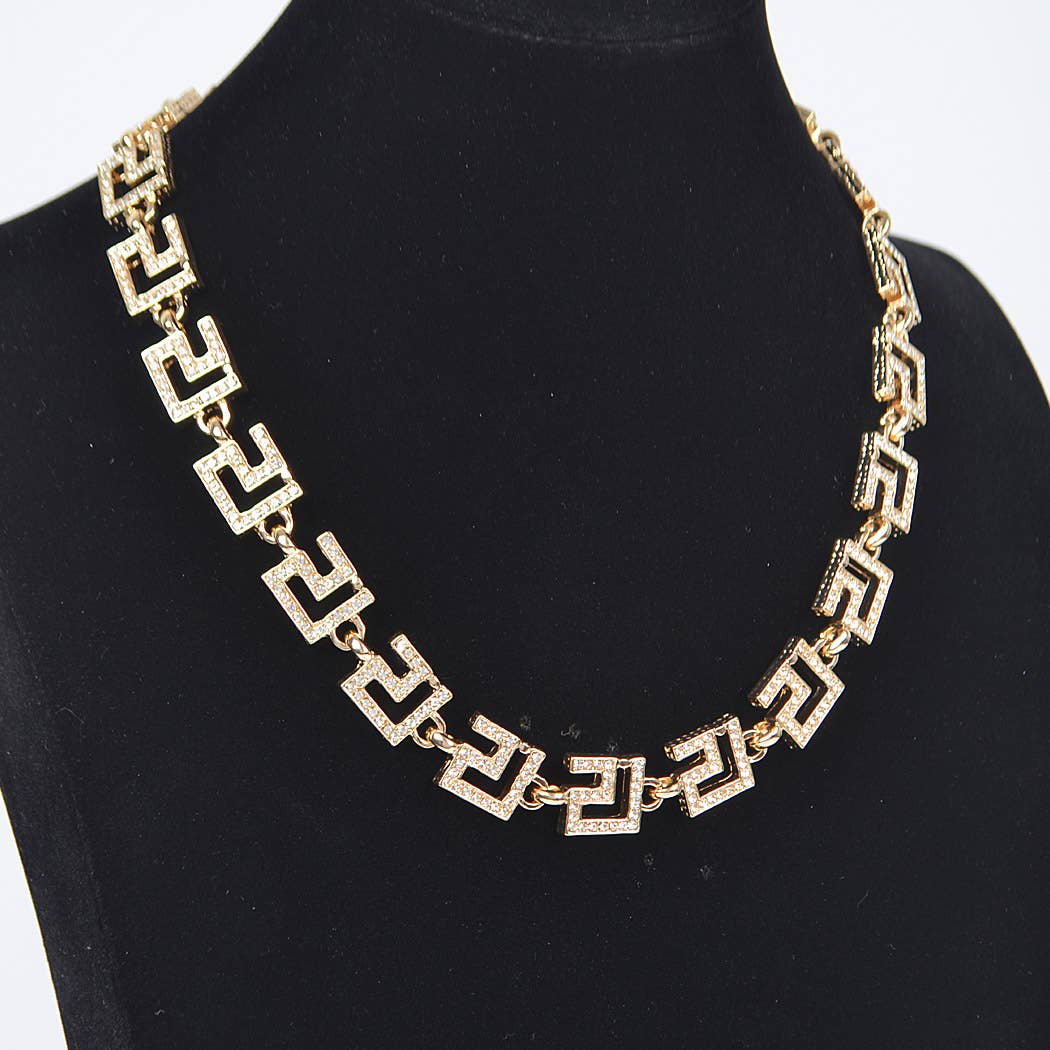 Rhinestone Chain Necklace