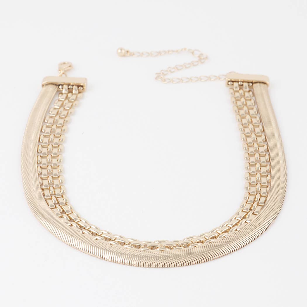 Box Chain Choker Necklace