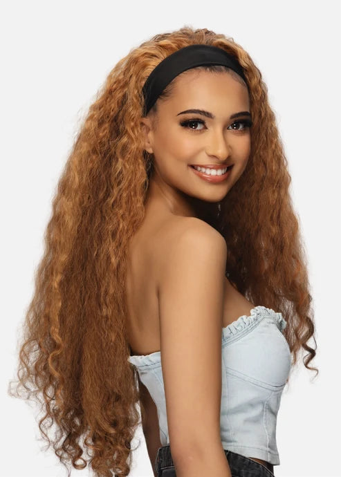 26” LOOSE BURMESE CURLY HEAD BAND WIG