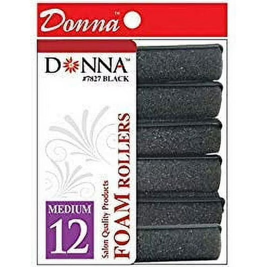 DONNA FOAM ROLLERS MEDIUM BLACK