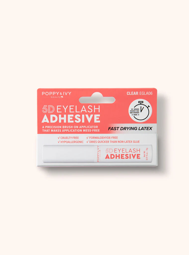 POPPY & IVY ADHESIVE W/BRUSH LATEX CLEAR					 0.17oz/5g