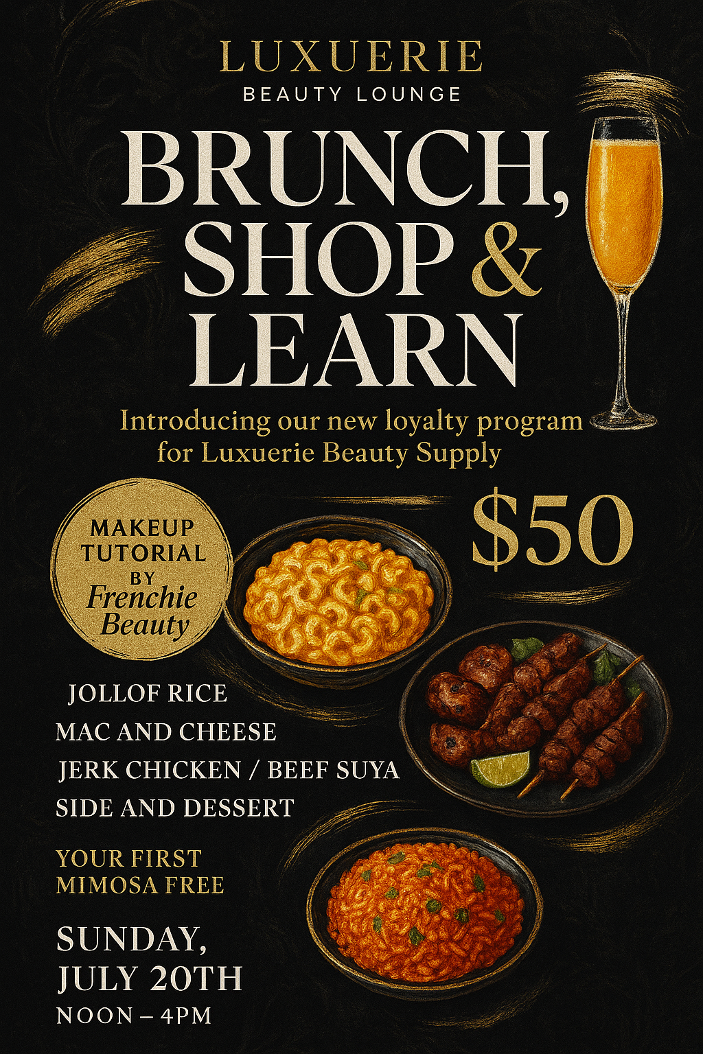 Brunch, Shop & Learn Event July 20th 2025