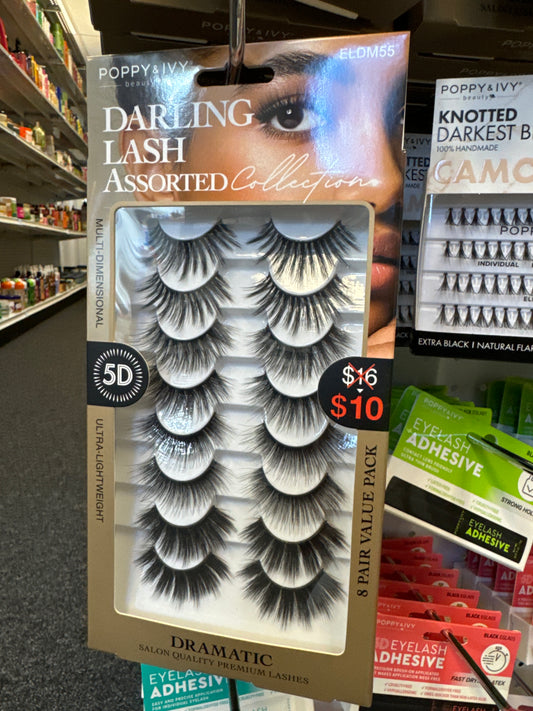 P&I DARLING LASHES ASSORTED 8 PK					 DRAMATIC
