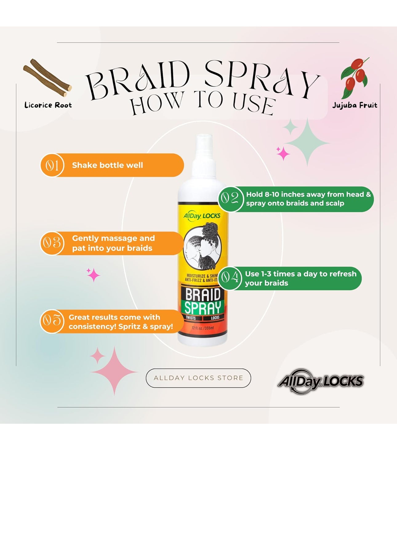 ALLDAY LOCKS BRAID SPRAY
