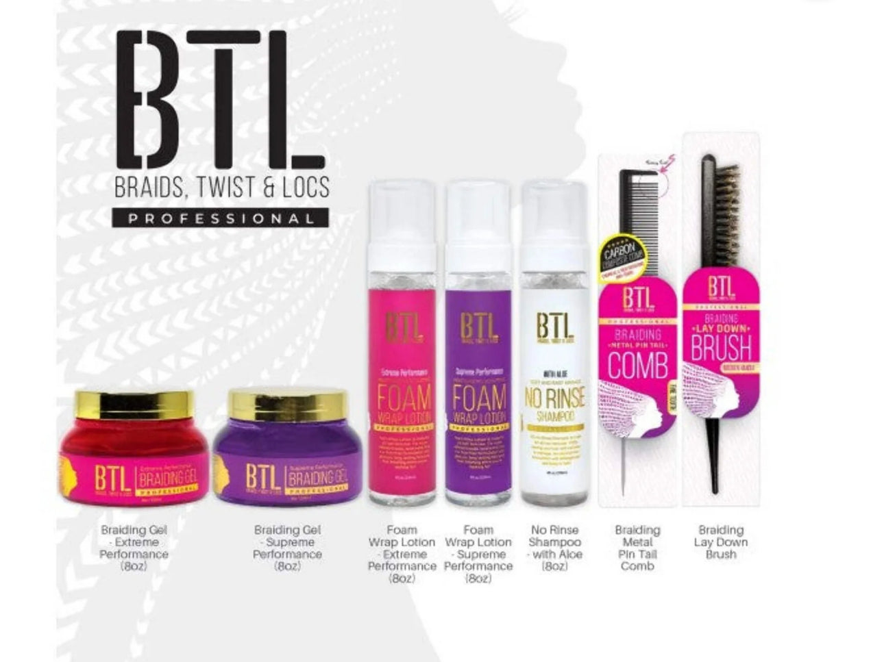 BTL BRAID GEL SUPREME PRPL 8 OZ
