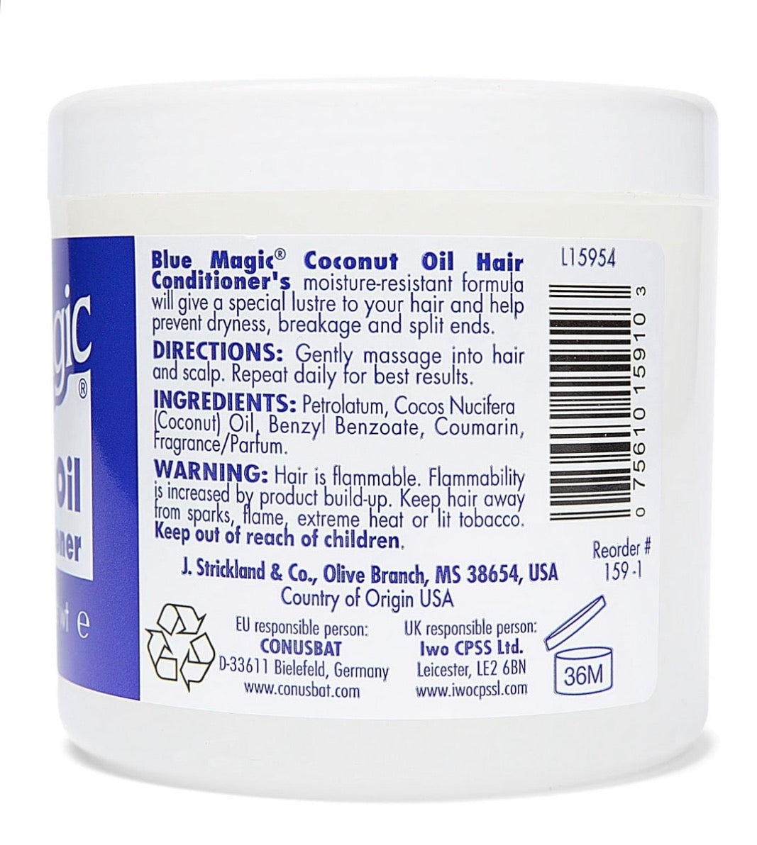 BLUE MAGIC COCONUT OIL CONDITIONER