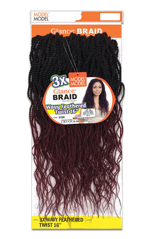 MODEL MODEL 3X WAVY FEATHERED TWIST 16"
