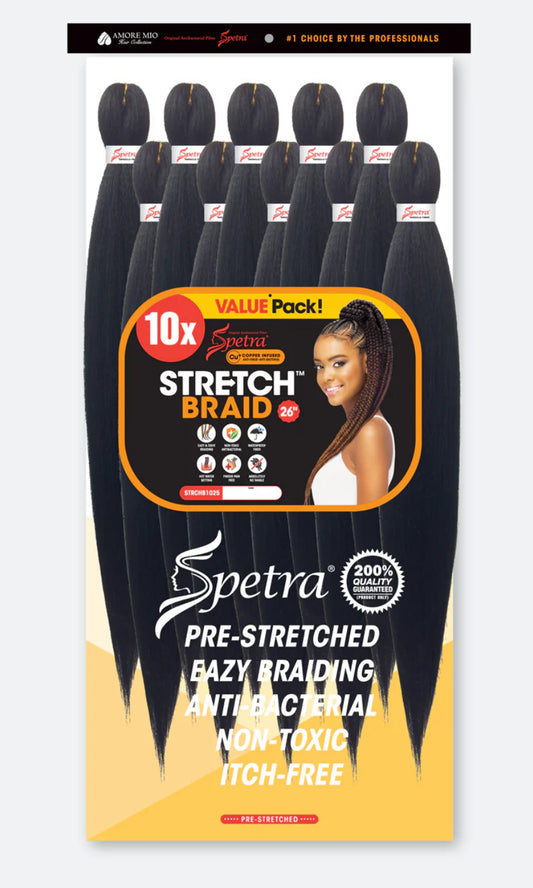STRCH BRAID 10 PK 26 in PRE Stretched