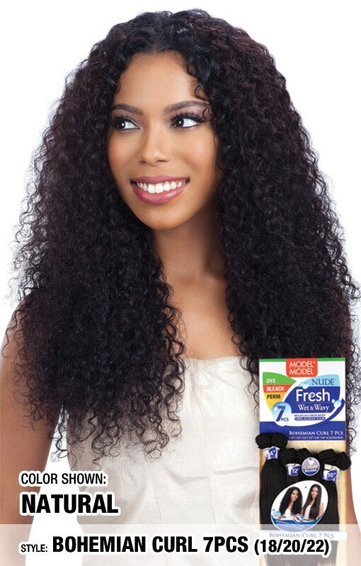 UP FRESH WW BOHEMIAN CURL 7PCS 18"20"22"