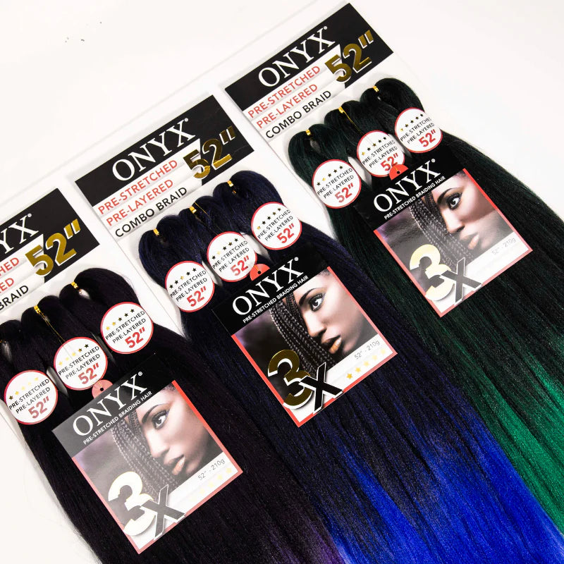 ONYX PRE-STRETCHED SYNTHETIC 3X COMBO BRAID