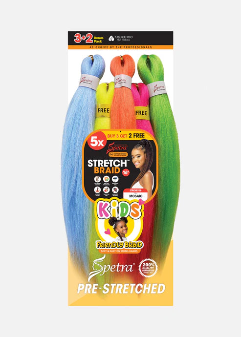 Kids Friendly 16″ Strech Braid 5pc