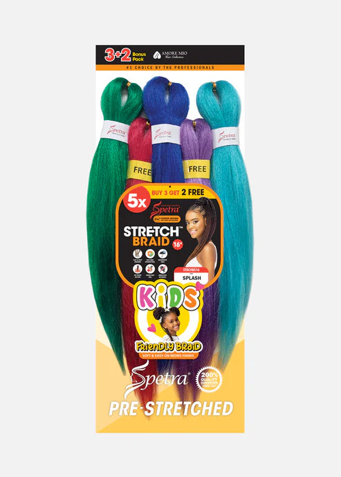 Kids Friendly 16″ Strech Braid 5pc