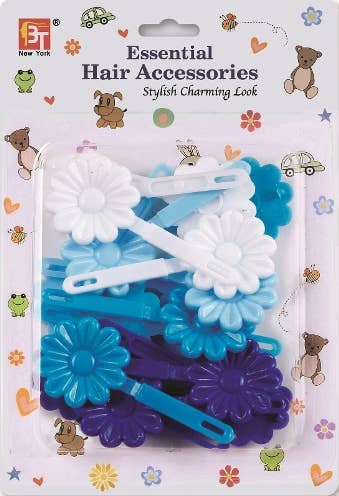 BARRETTES DAISY - BLUE ASSORTED