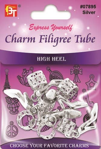 BRAID JEWELRY CHARMS-HIGH HEAL - SILVER