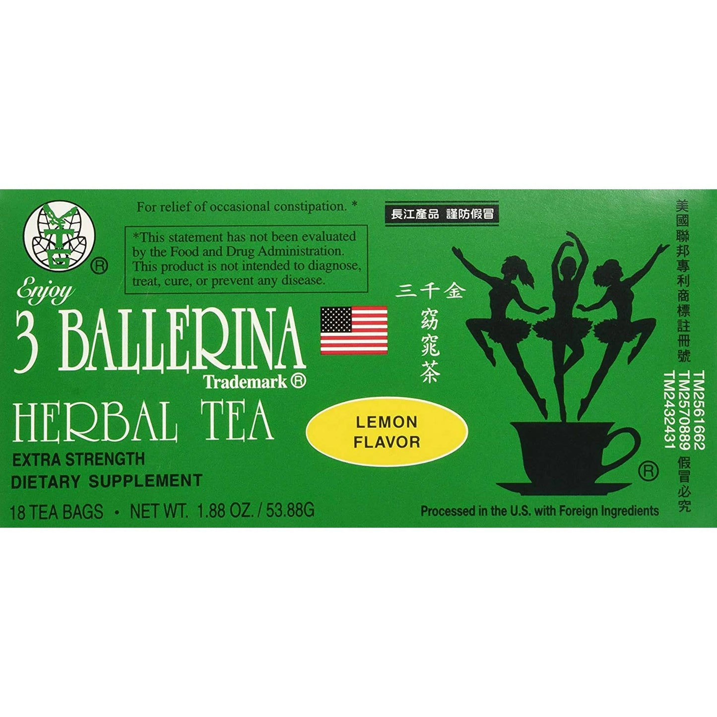 3 Ballerina Herbal Tea – Original, Lemon, & Orange Flavors