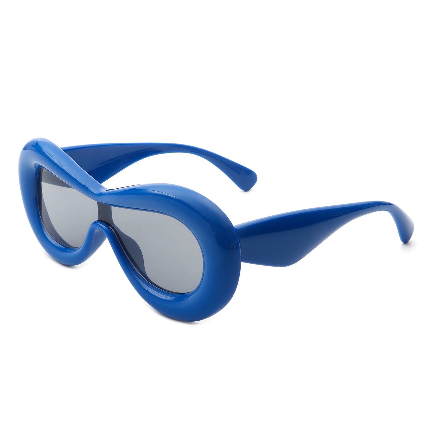 Oversize Oval Chunky Modern Circle Fashion Round Sunglasses