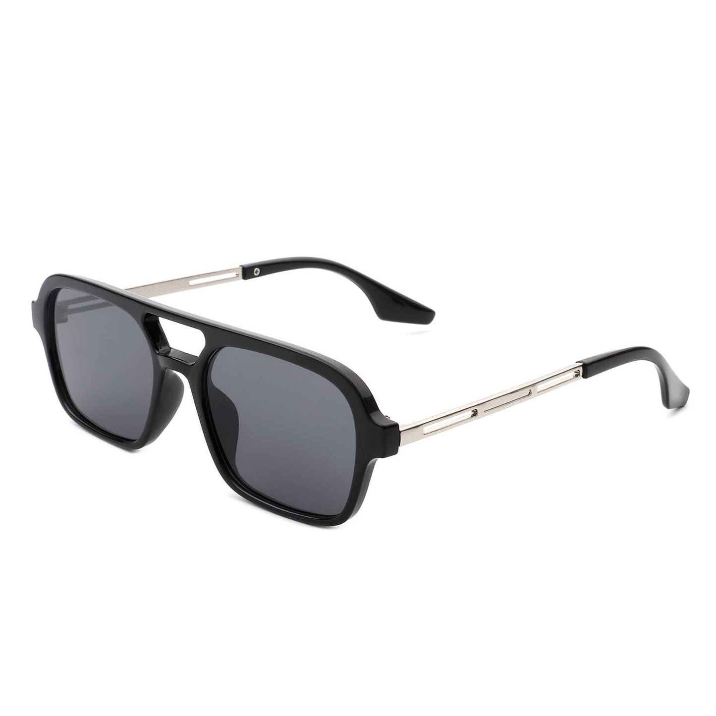 Retro Square Brow-Bar Fashion Aviator Style Sunglasses