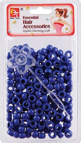 ROUND BEADS -  SMALL - BLUE