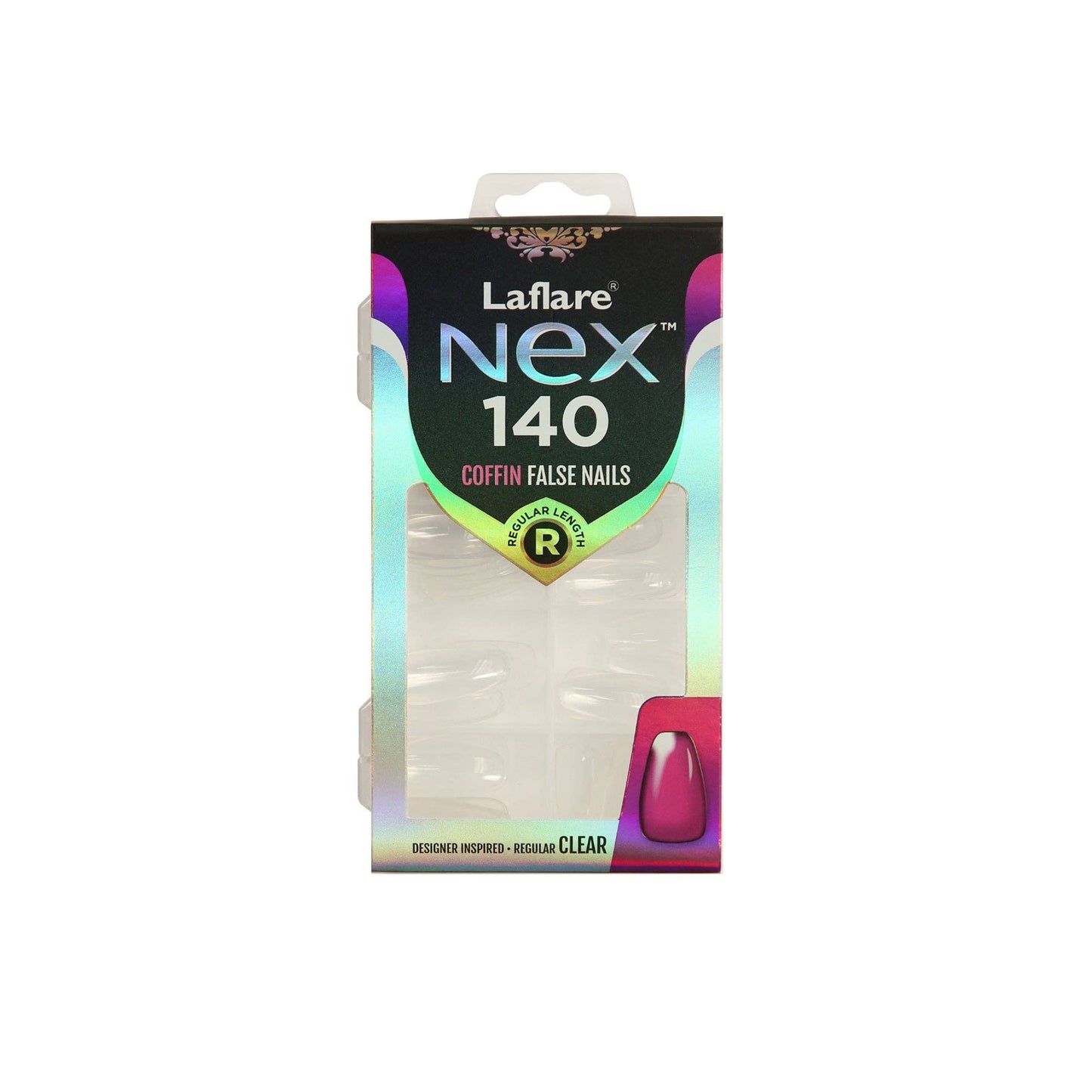 NEX 140 NAIL TIP - CLEAR_COFFIN