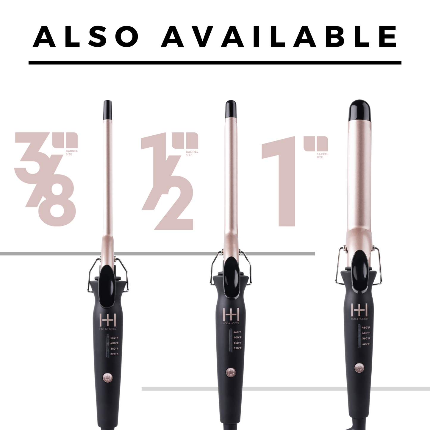 Hot & Hotter Extra Long Ceramic Tourmaline Curling Iron 3/8