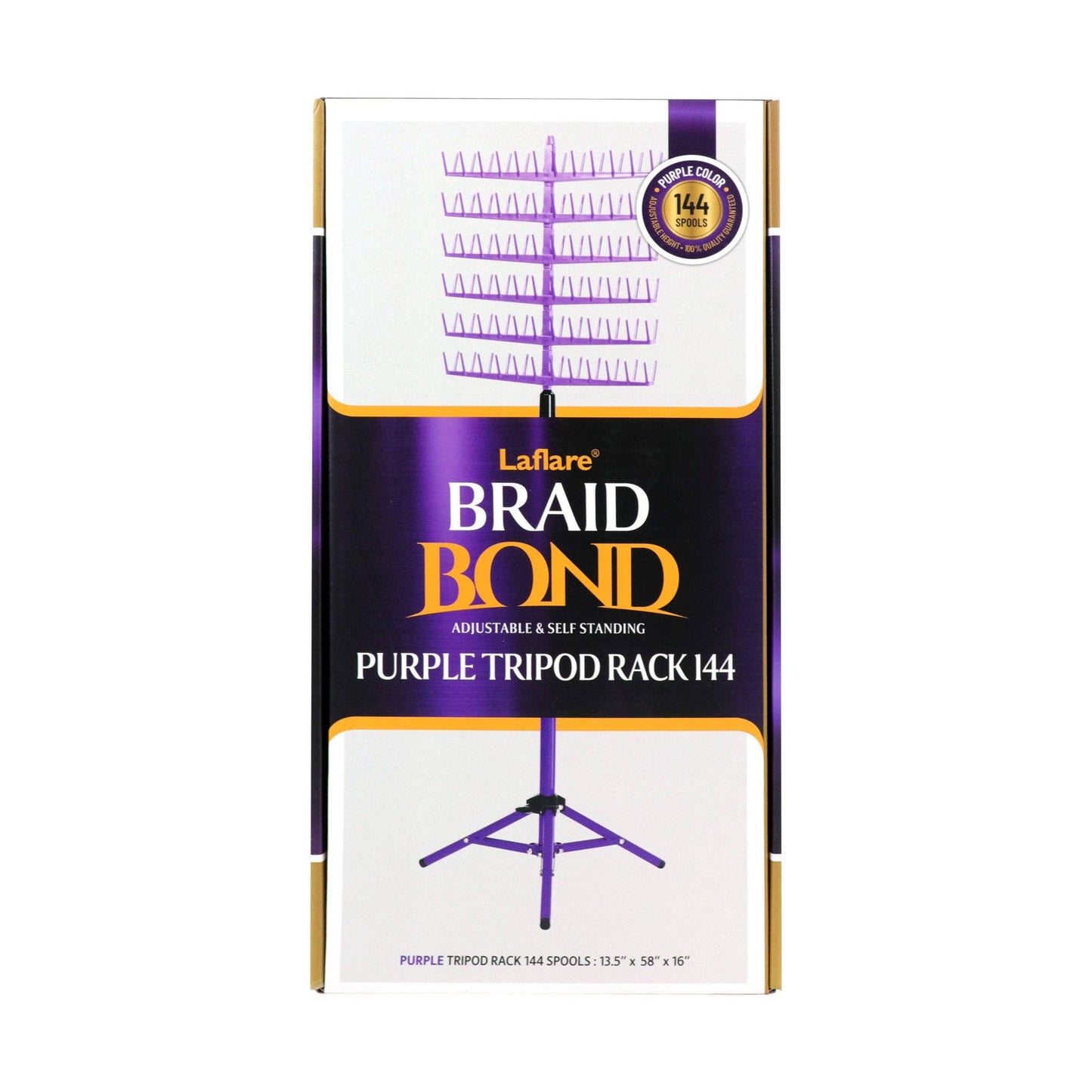 BRAID BOND TRIPOD RACK 144 PEGS BRAIDING HAIR STAND
