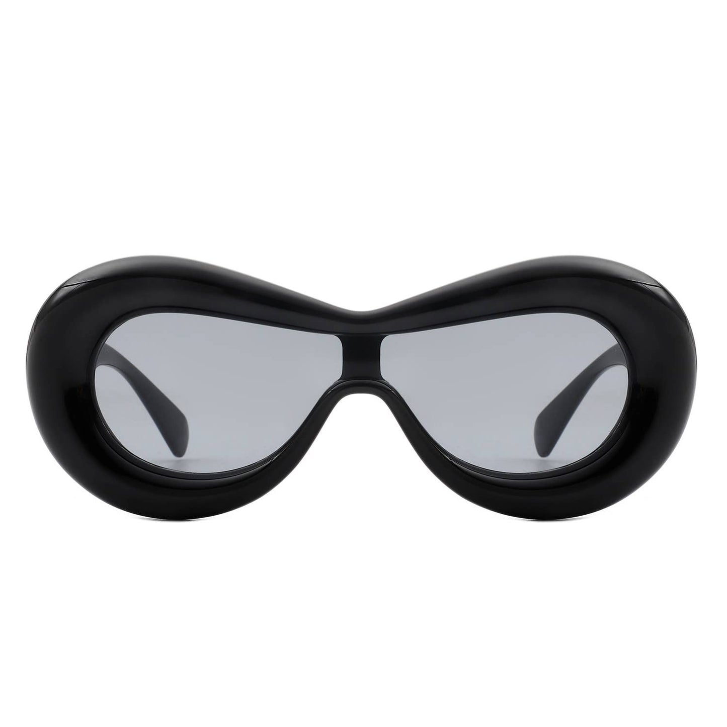 Oversize Oval Chunky Modern Circle Fashion Round Sunglasses
