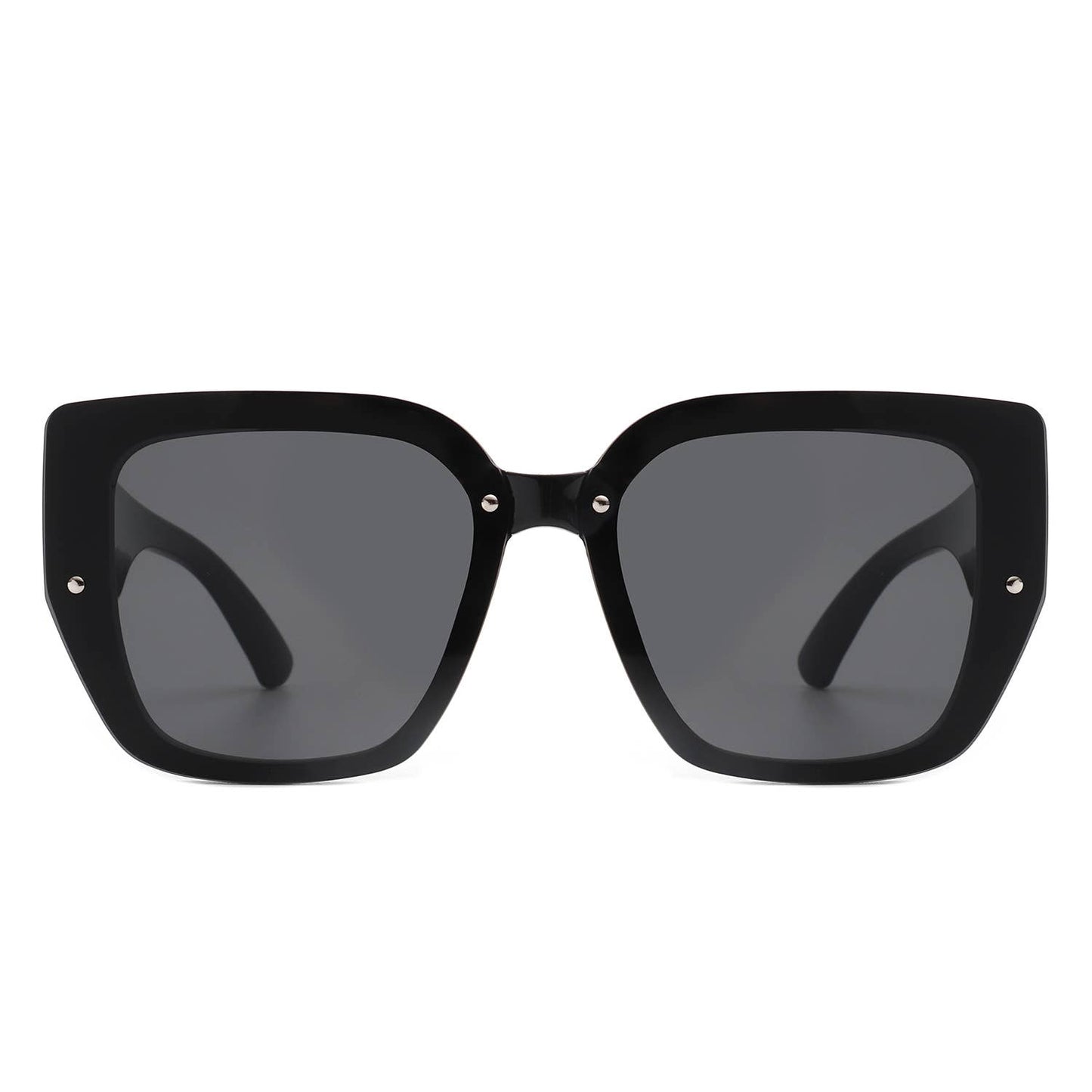 Women Square Tinted Oversize Chunky Fashion Sunglasses