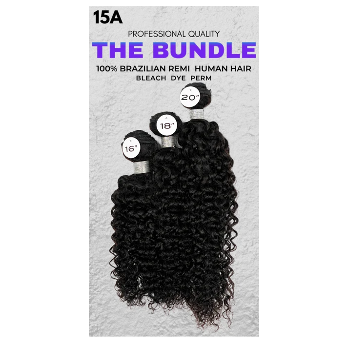 THE BUNDLE 100% BRAZILIAN REMI HAIR WATER WAVE
